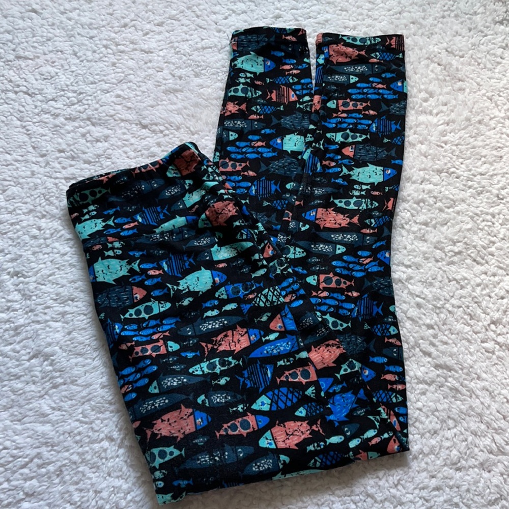 LuLaRoe Comfy Lounge Fish Animal Leggings